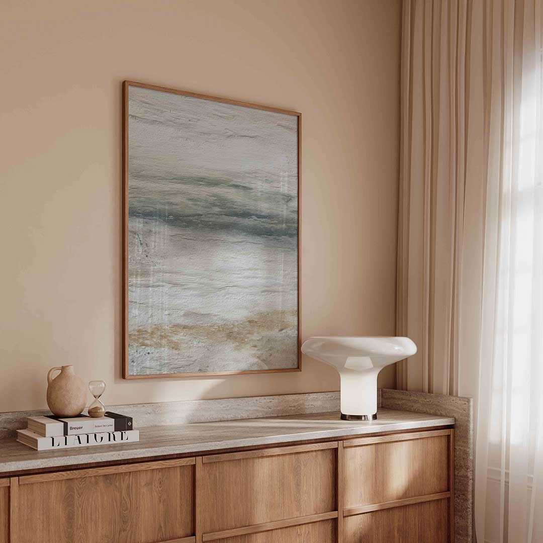 Abstracte landschapsweergave Poster