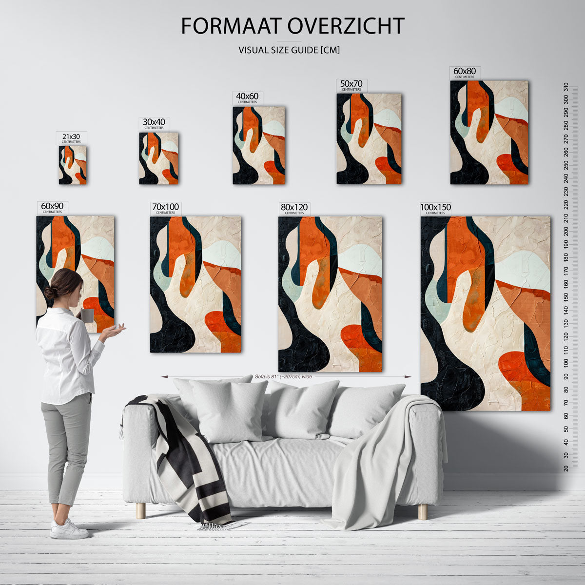 Abstracte vormen Poster