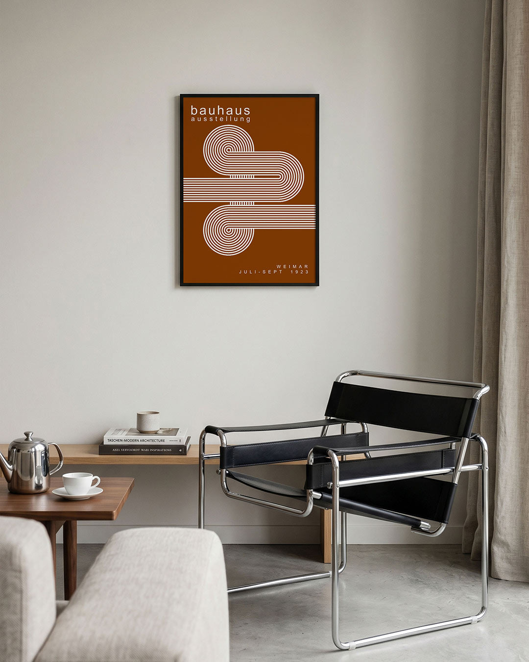 Lijnen en cirkelpatronen Poster