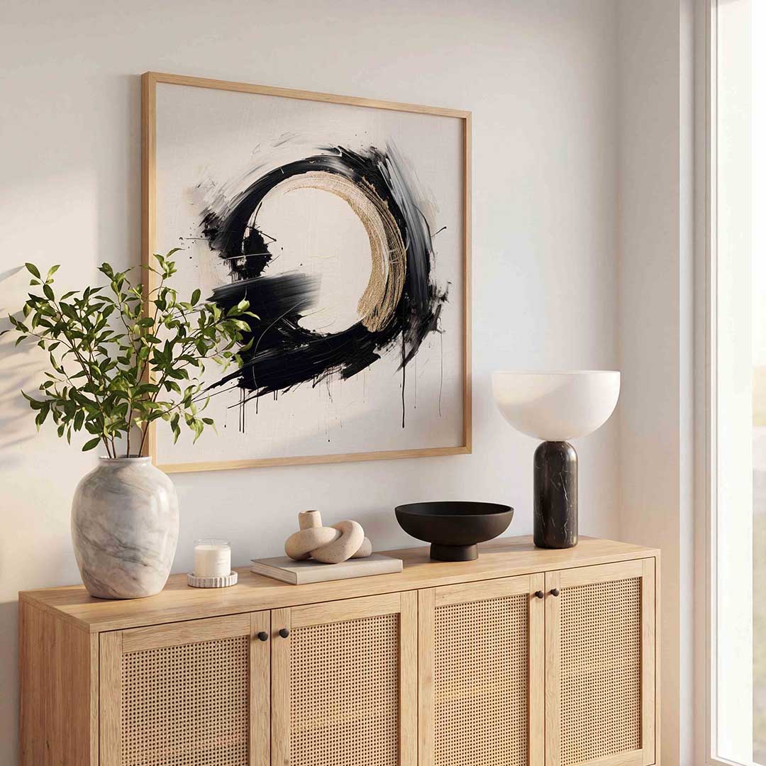 Abstracte cirkel Poster
