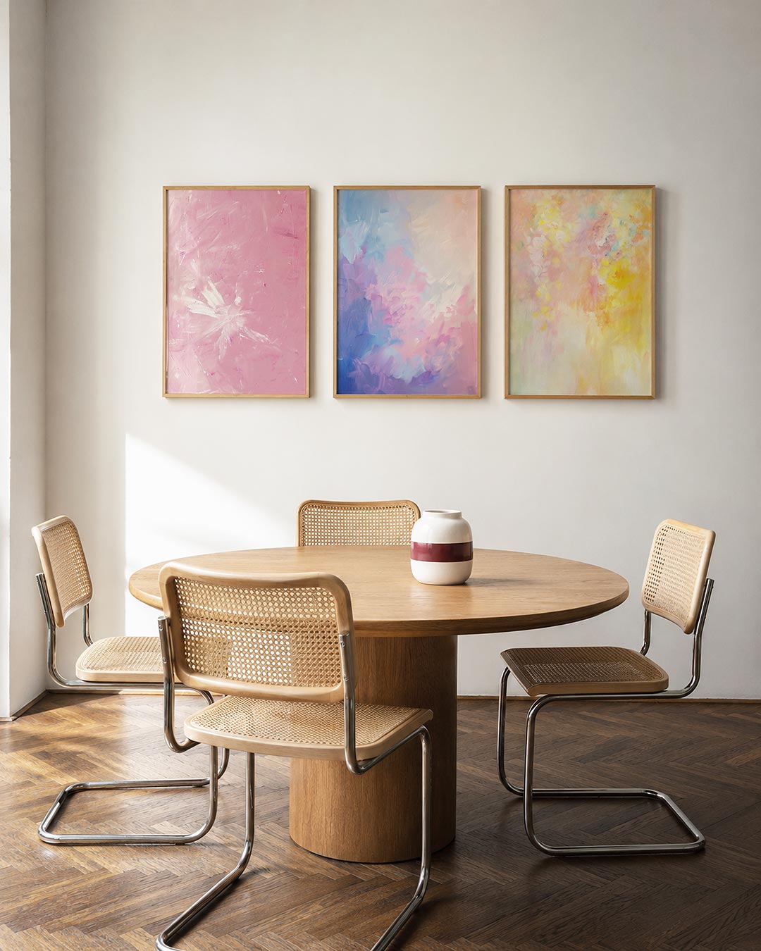 Roze vegen Posterset