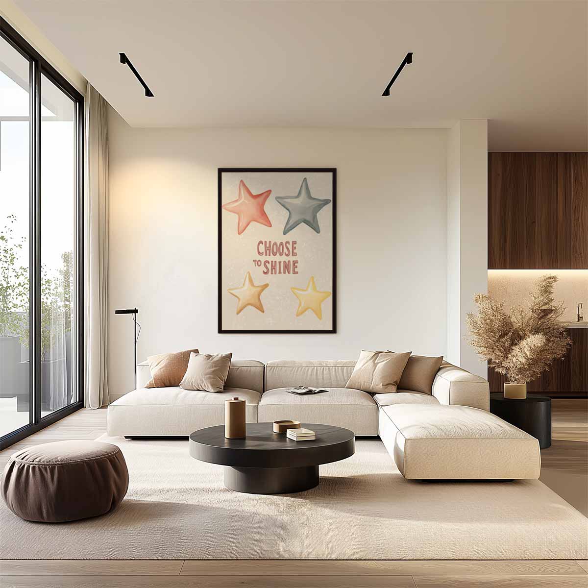 Stralende Sterren Poster Kunstwerk-canvas-dibond-plexiglas-wanddecoratie-WallArtistic