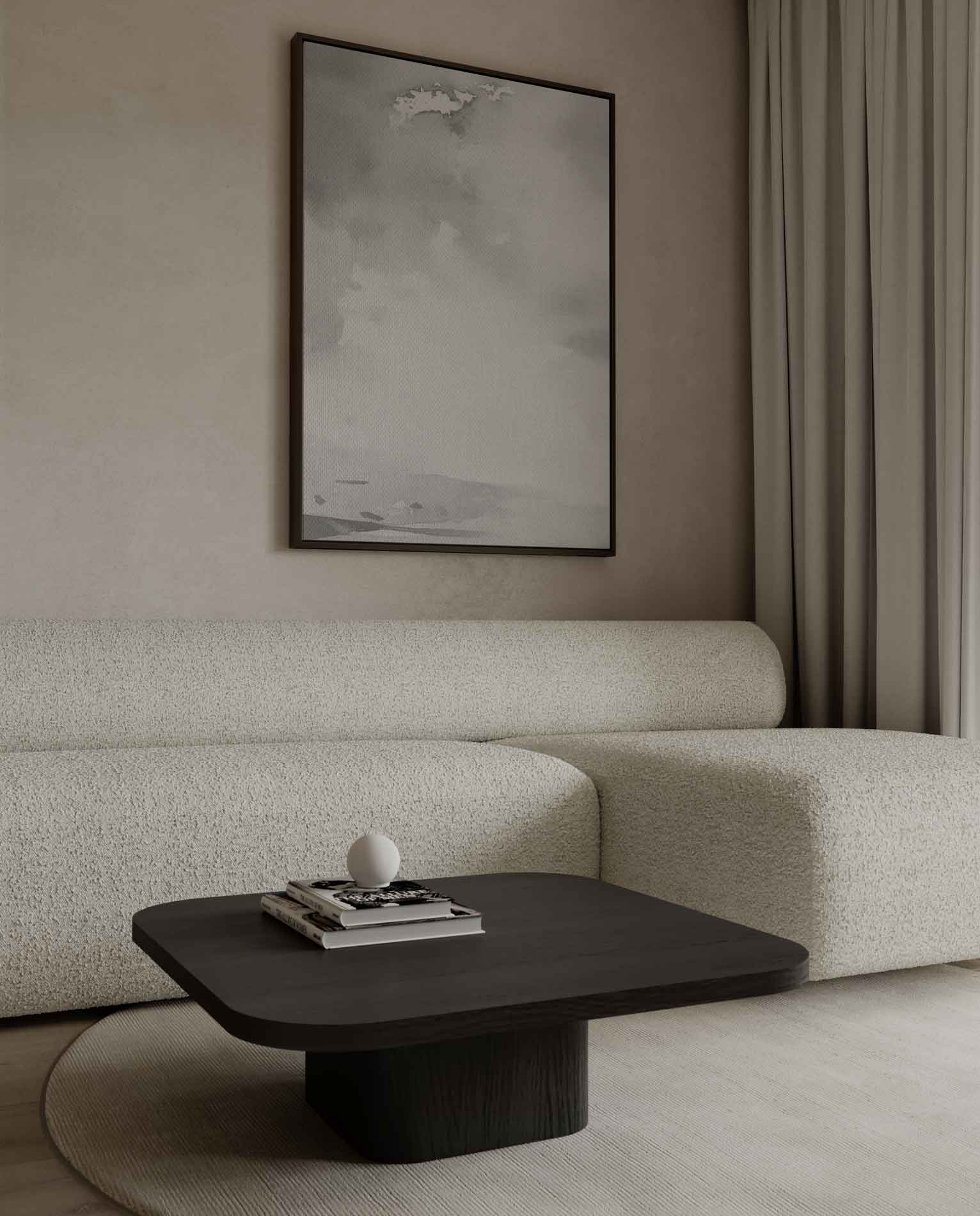 Rustige Hemel - Abstract Landschap Kunstwerk-canvas-dibond-plexiglas-wanddecoratie-WallArtistic