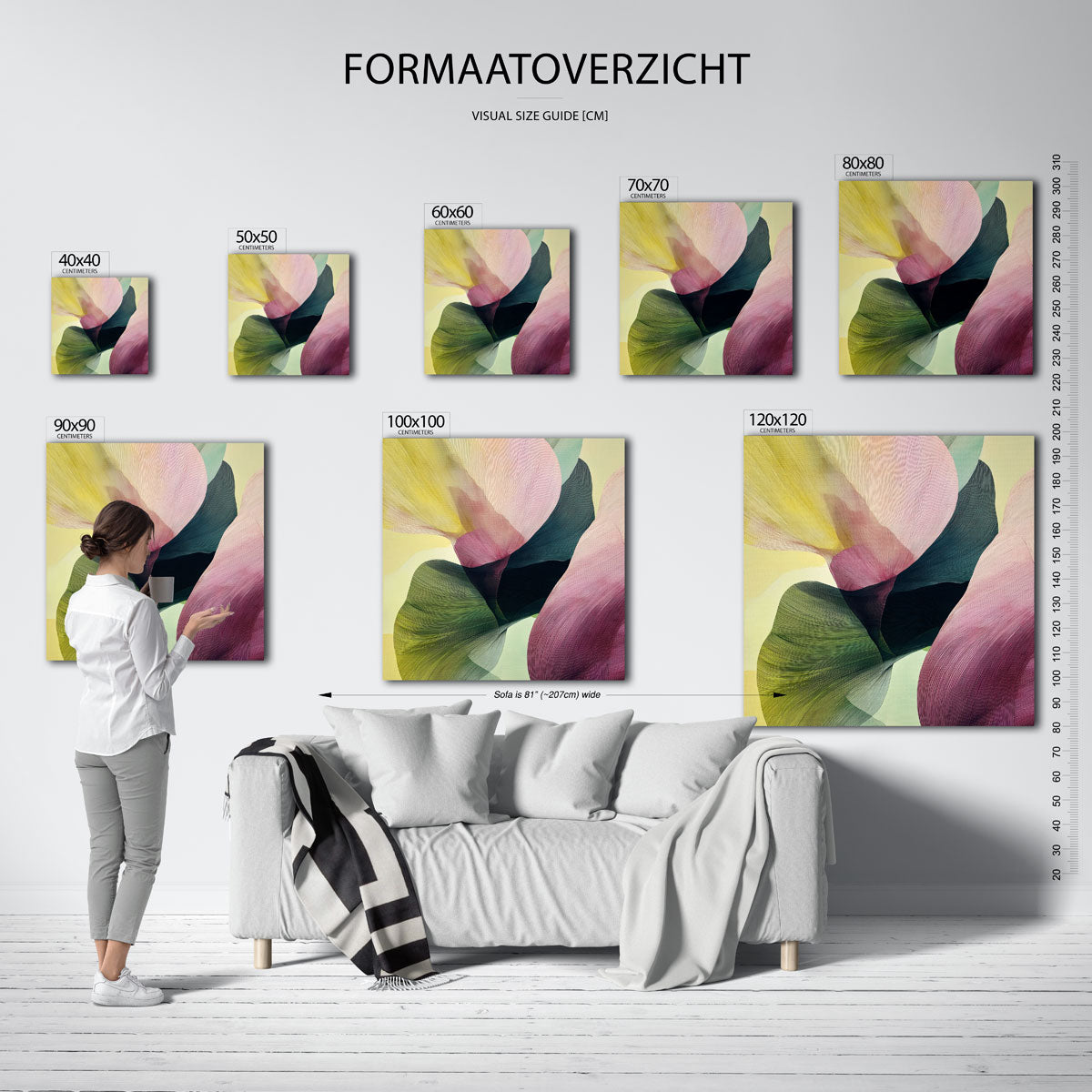 Vloeiende vormen Poster