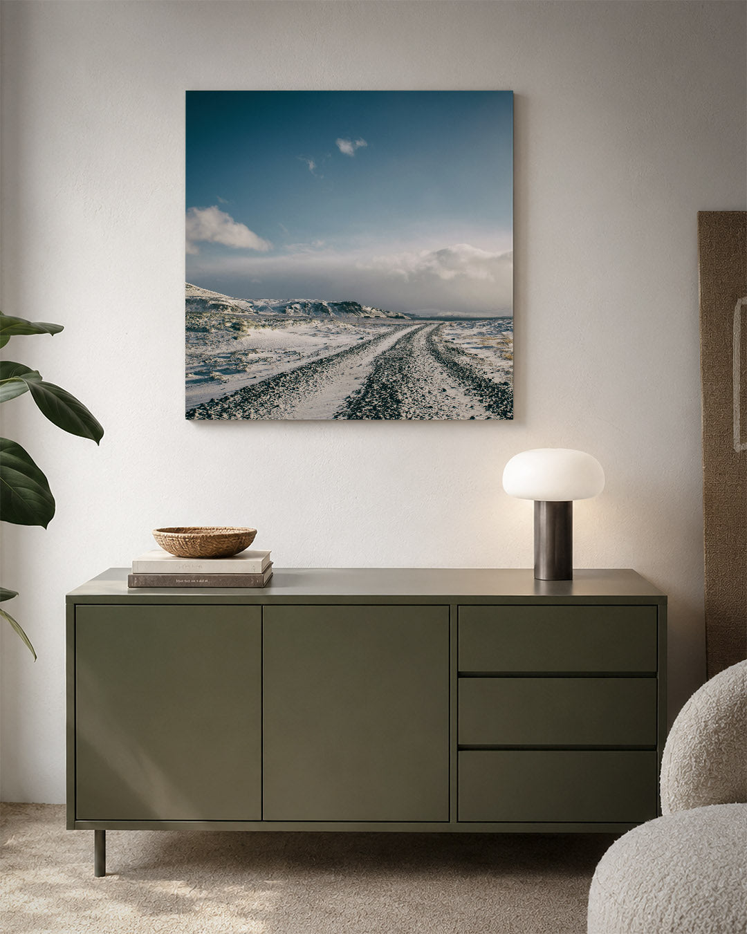 Winterse landschap Kunstwerk