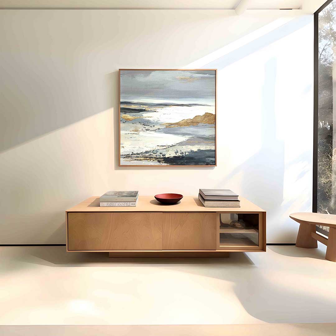 Abstracte landschapsweergave Poster
