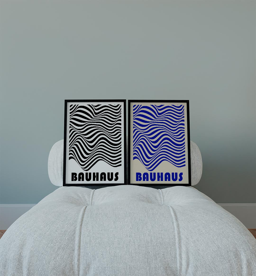 Golvend lijnenspel Posterset