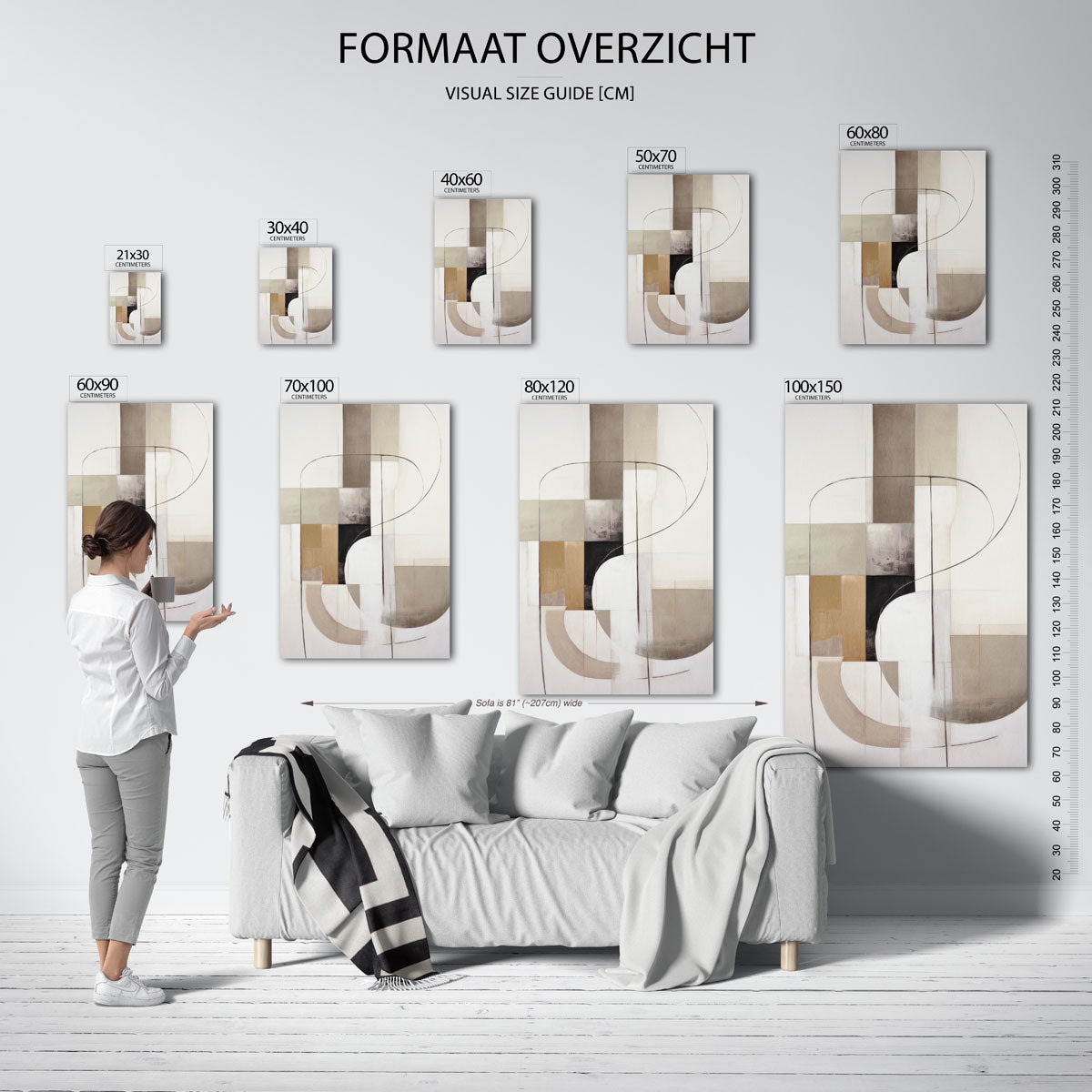 Abstracte vormen Poster