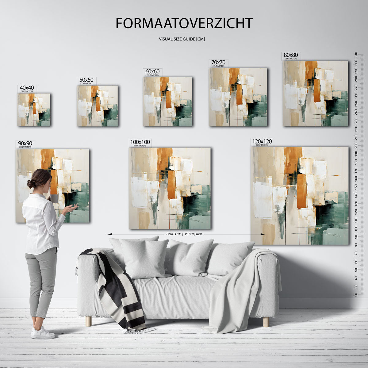 Abstracte vormen Poster