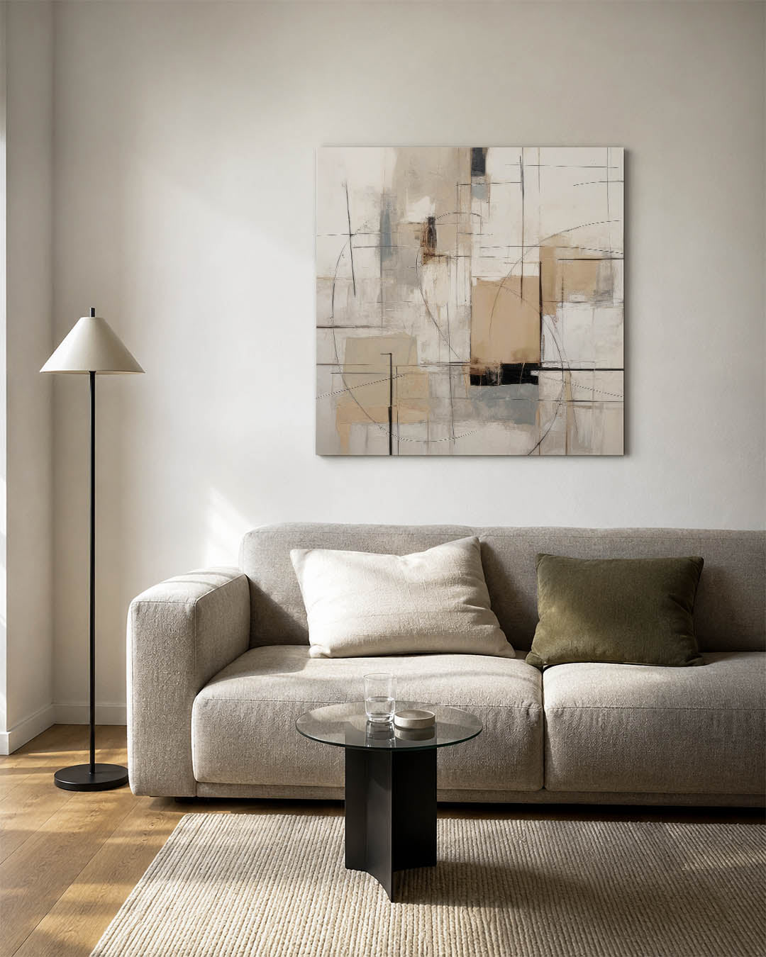 Geometrische lijnen Kunstwerk