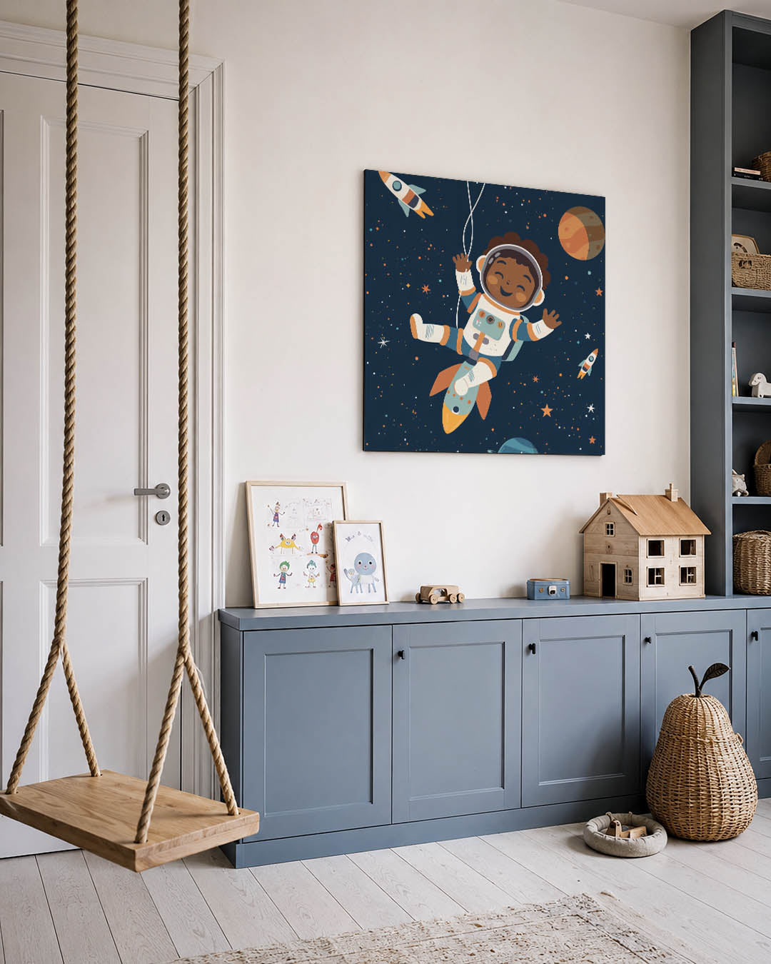Vrolijke ruimte avontuur Kunstwerk