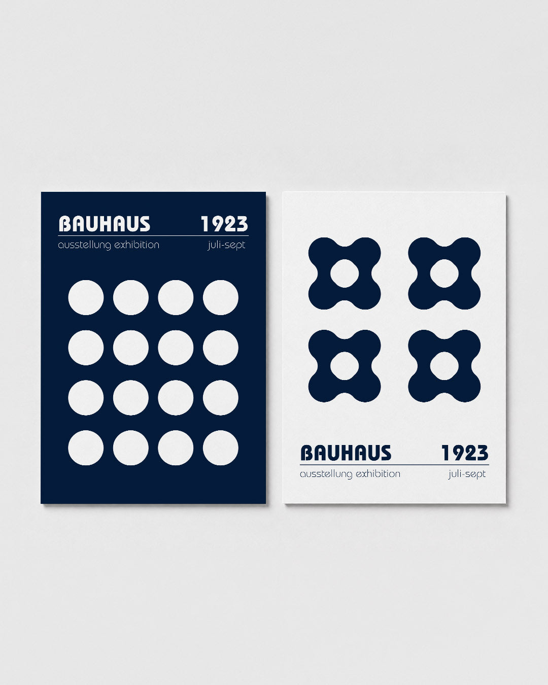 Cirkelritme en typografie Posterset