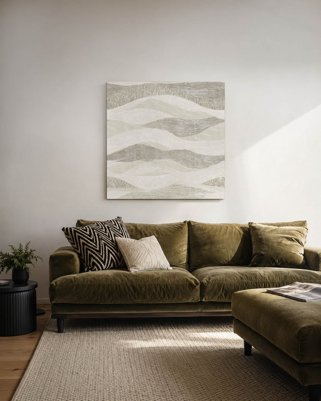 Golvende lijnen Kunstwerk