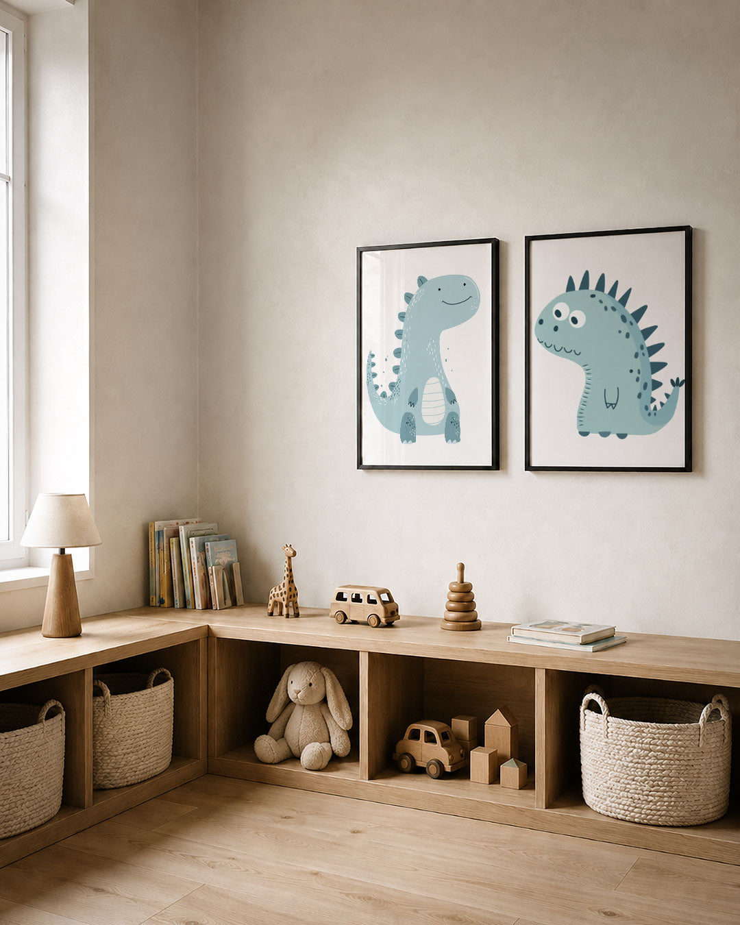 Vrolijke dino Posterset
