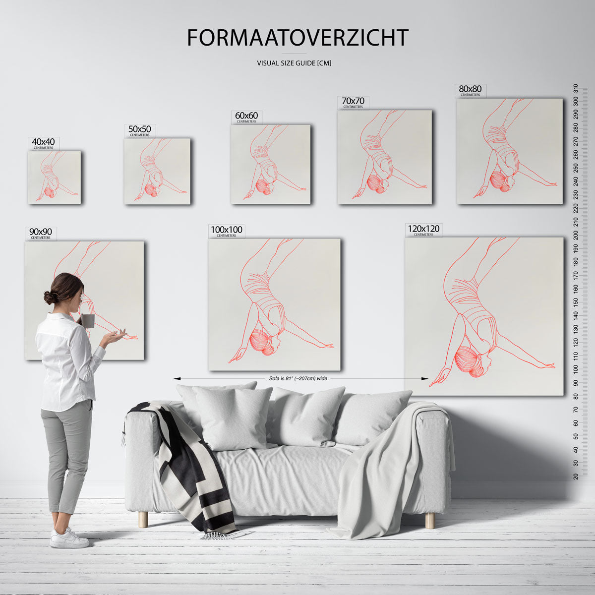 Acrobatische figuur Poster