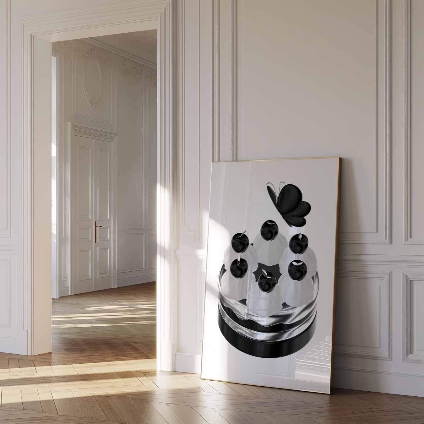 Elegante Vlinder Mimosa Decor Poster-WallArtistic