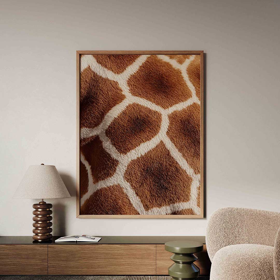 Giraffe patroon Poster