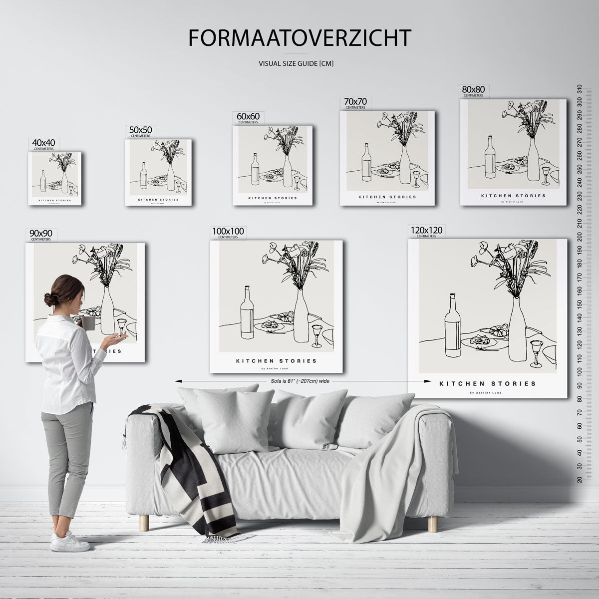 Keuken tafel stilleven Poster