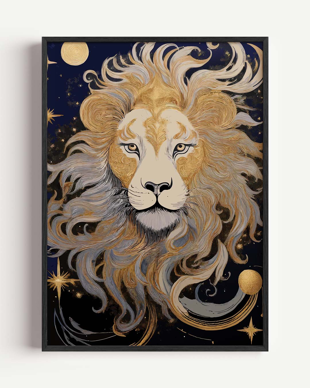 Betoverende Leeuw Poster-WallArtistic