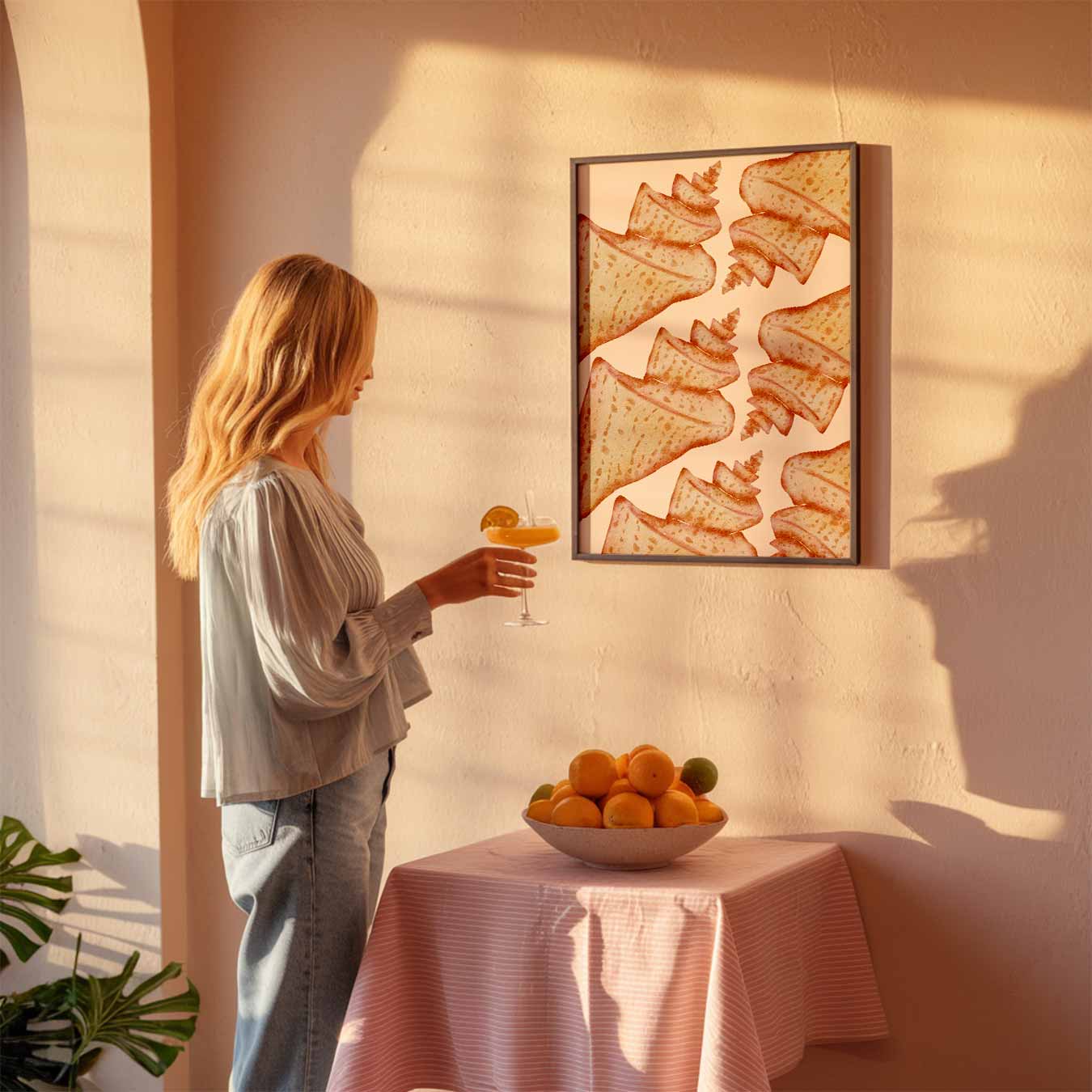 Lila Schelpen Poster-WallArtistic
