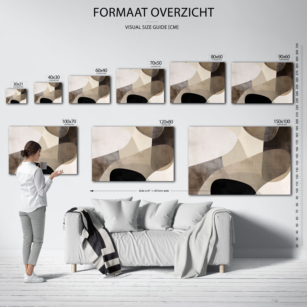 Abstracte vormen Poster