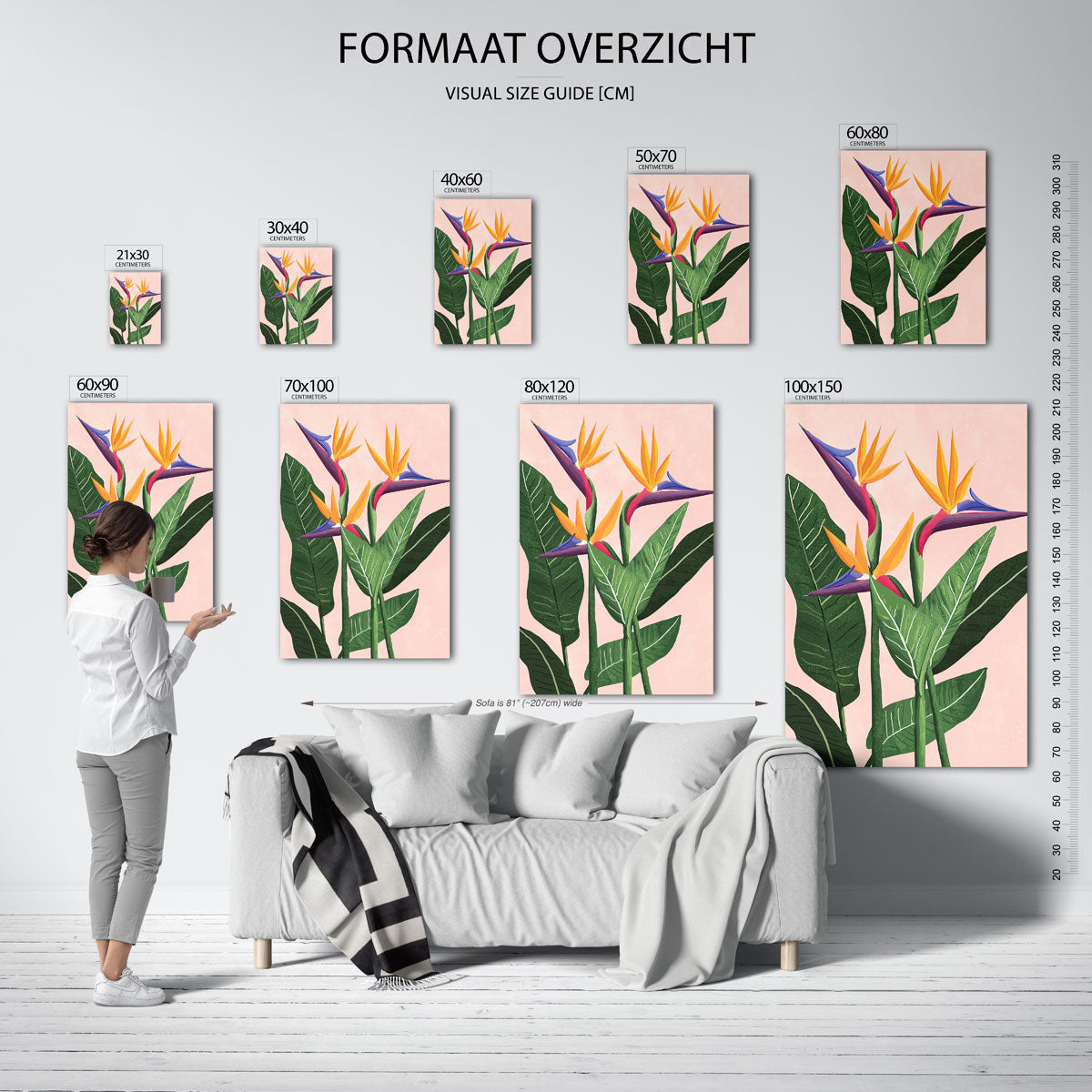 Tropische bloemen Poster