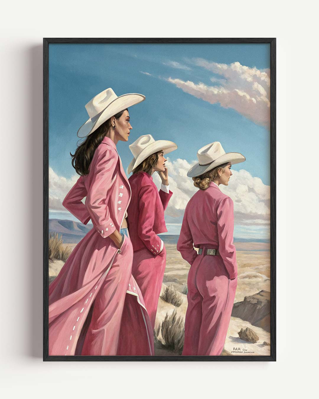 Stijlvolle Cowboy-Chic Poster-WallArtistic
