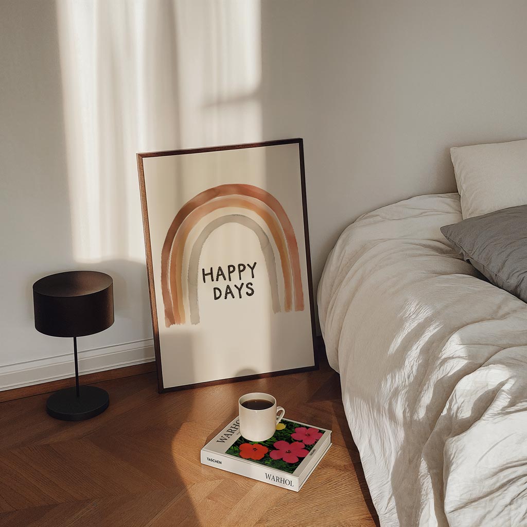 Happy Days Regenboog Poster-WallArtistic