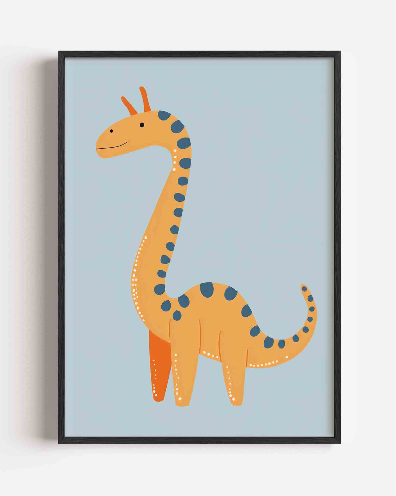 Giraffe illustratie Poster