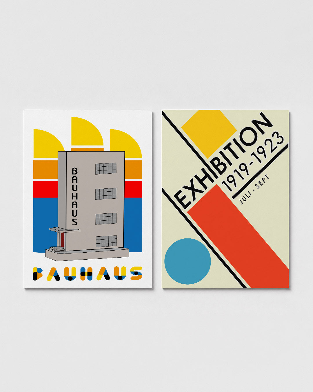 Kleurrijke architectuur Posterset