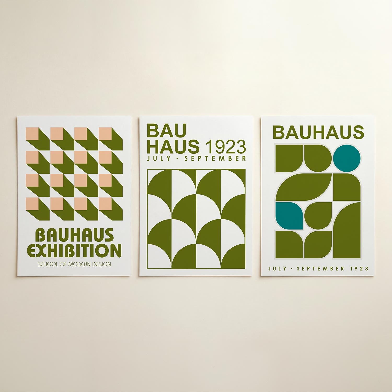Vorm en schaduw Posterset