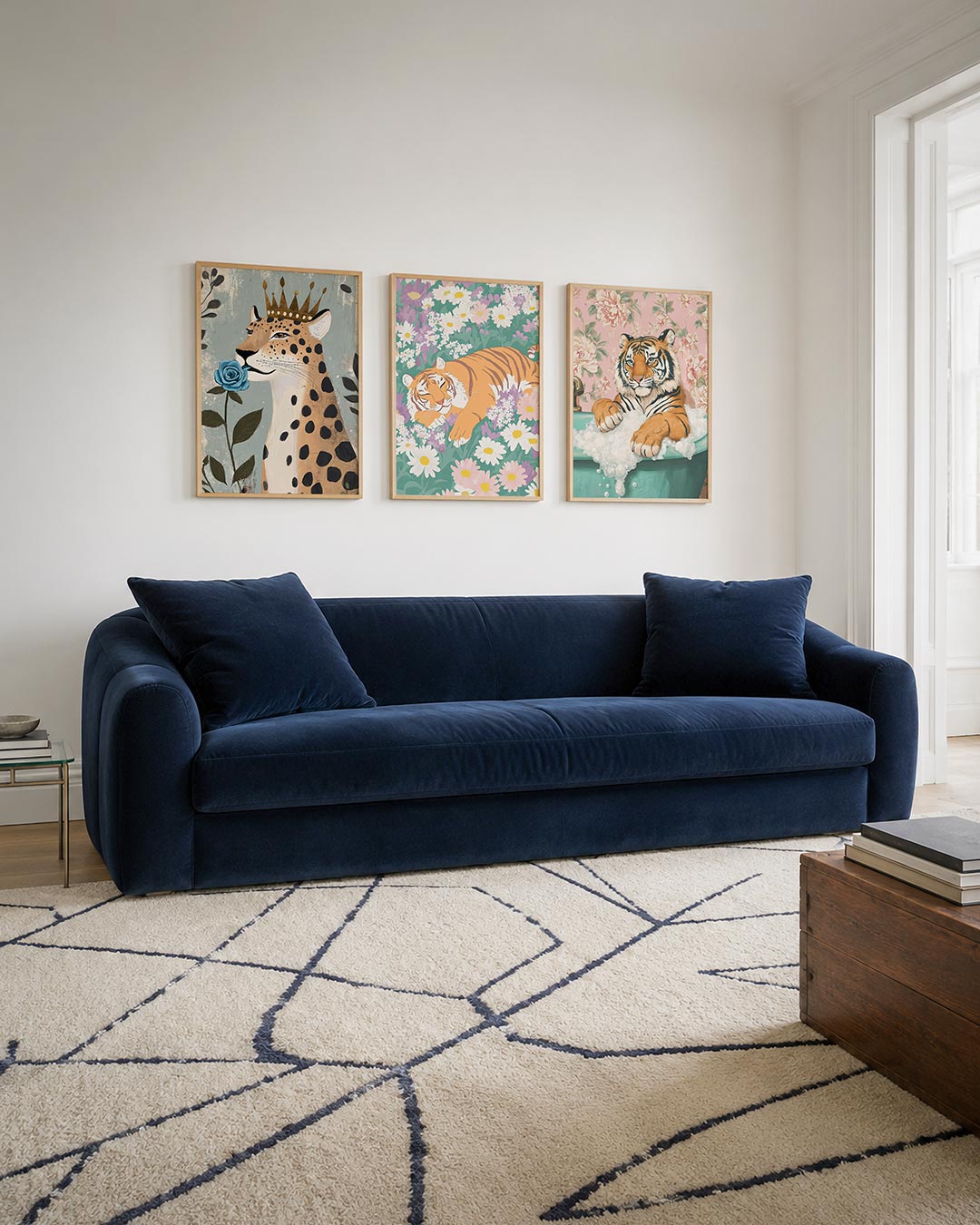 Kroon en bloem Posterset