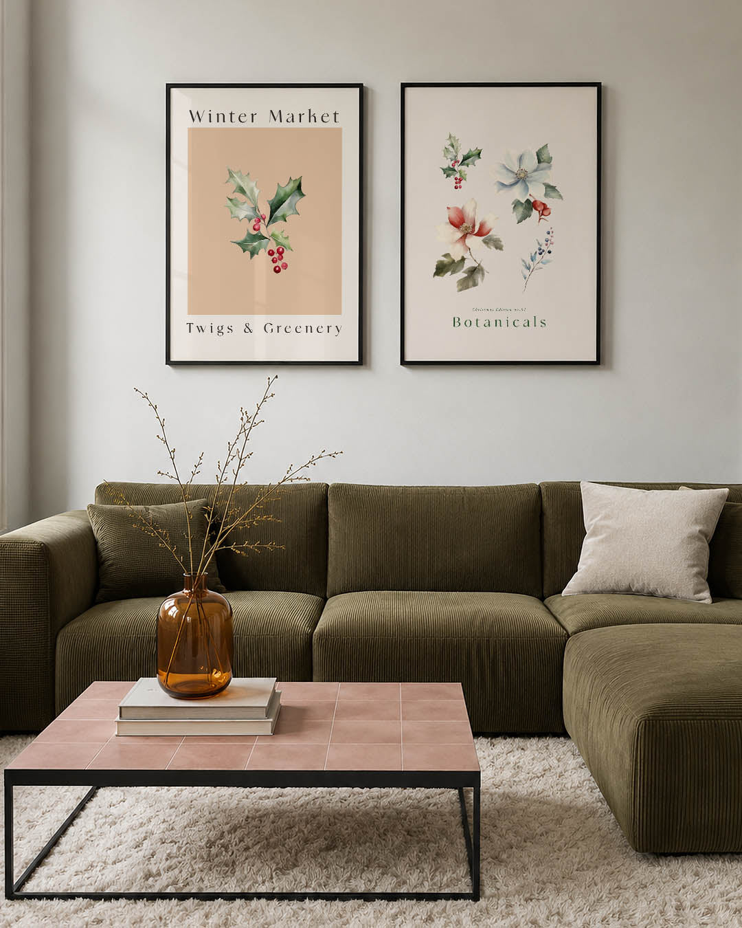 Natuurlijke kleuren Posterset