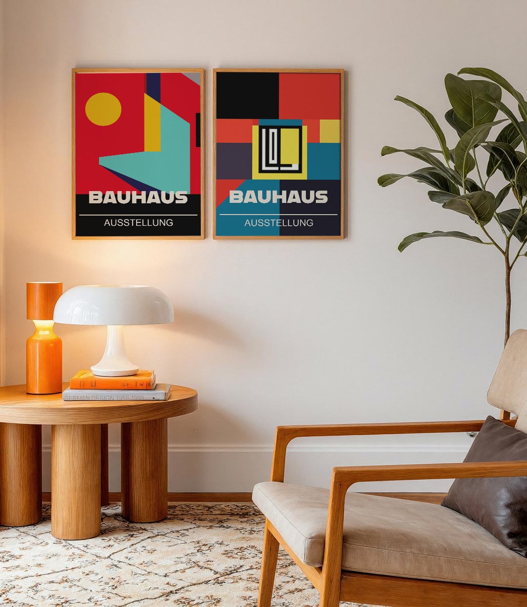 Kleurvlakken en lijnen Posterset