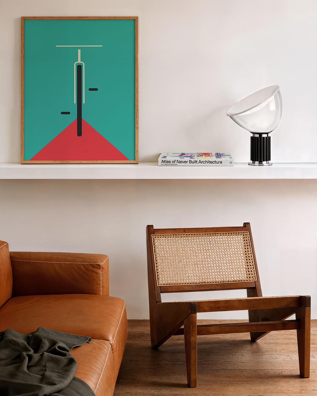 Lijnen en kleurvlakken Poster