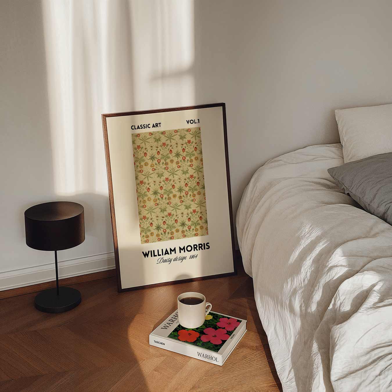 William Morris Daisy Design 1864 Poster-WallArtistic