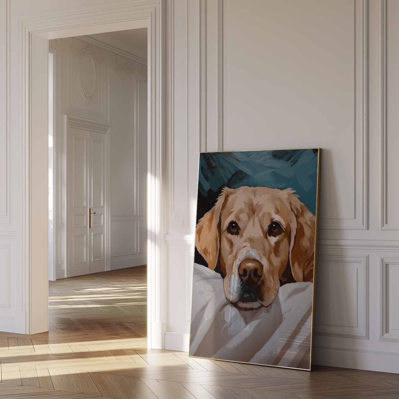 Knusse Labradors Dierenposter-WallArtistic