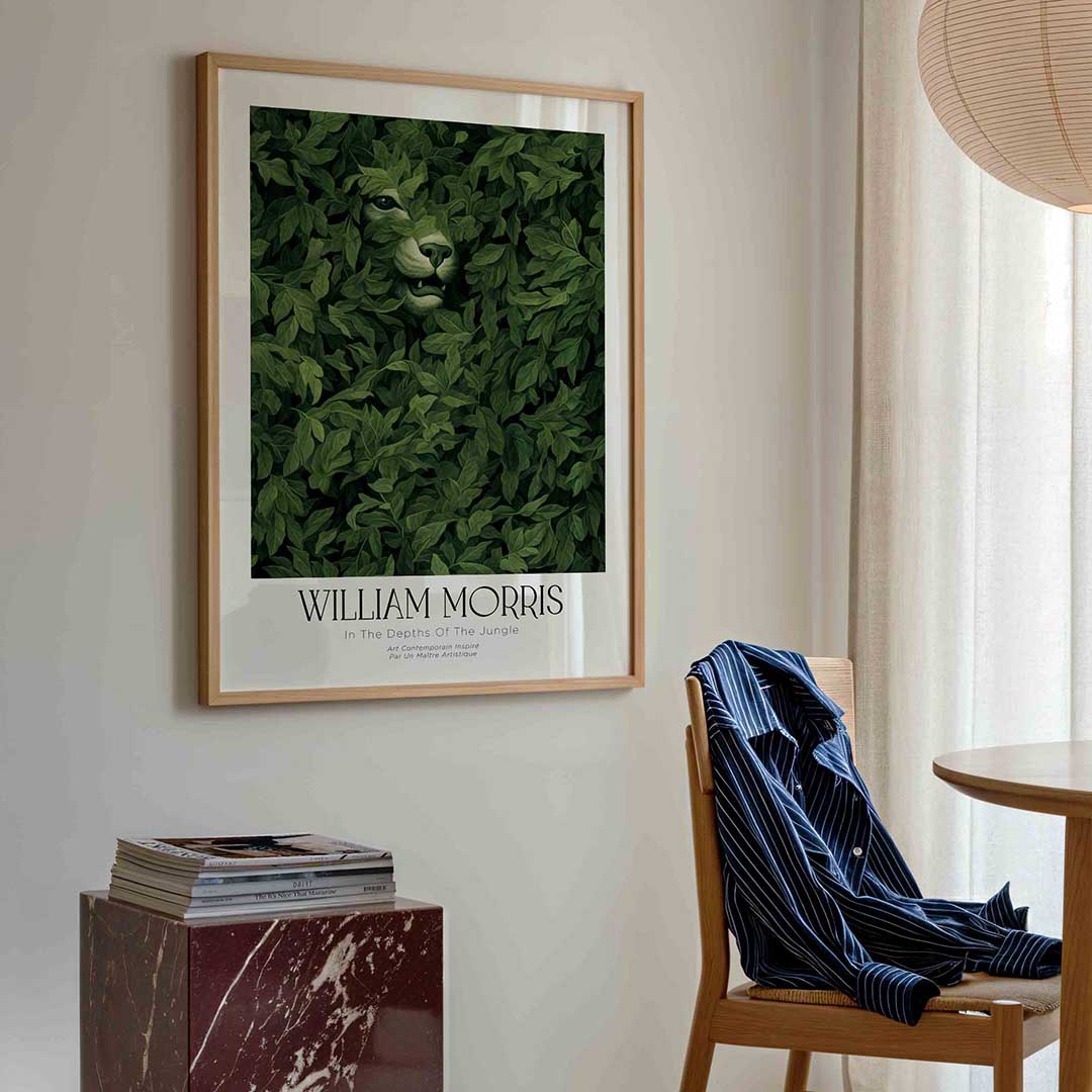 Groen bladerdek met dier Poster