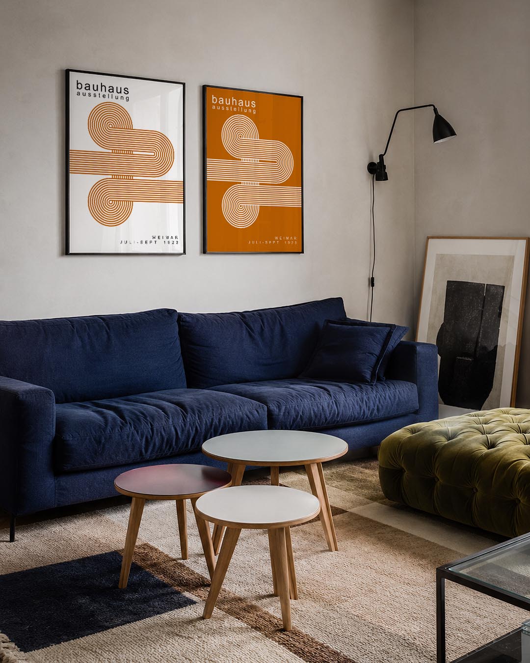 Lijnenspel en cirkelritme Posterset