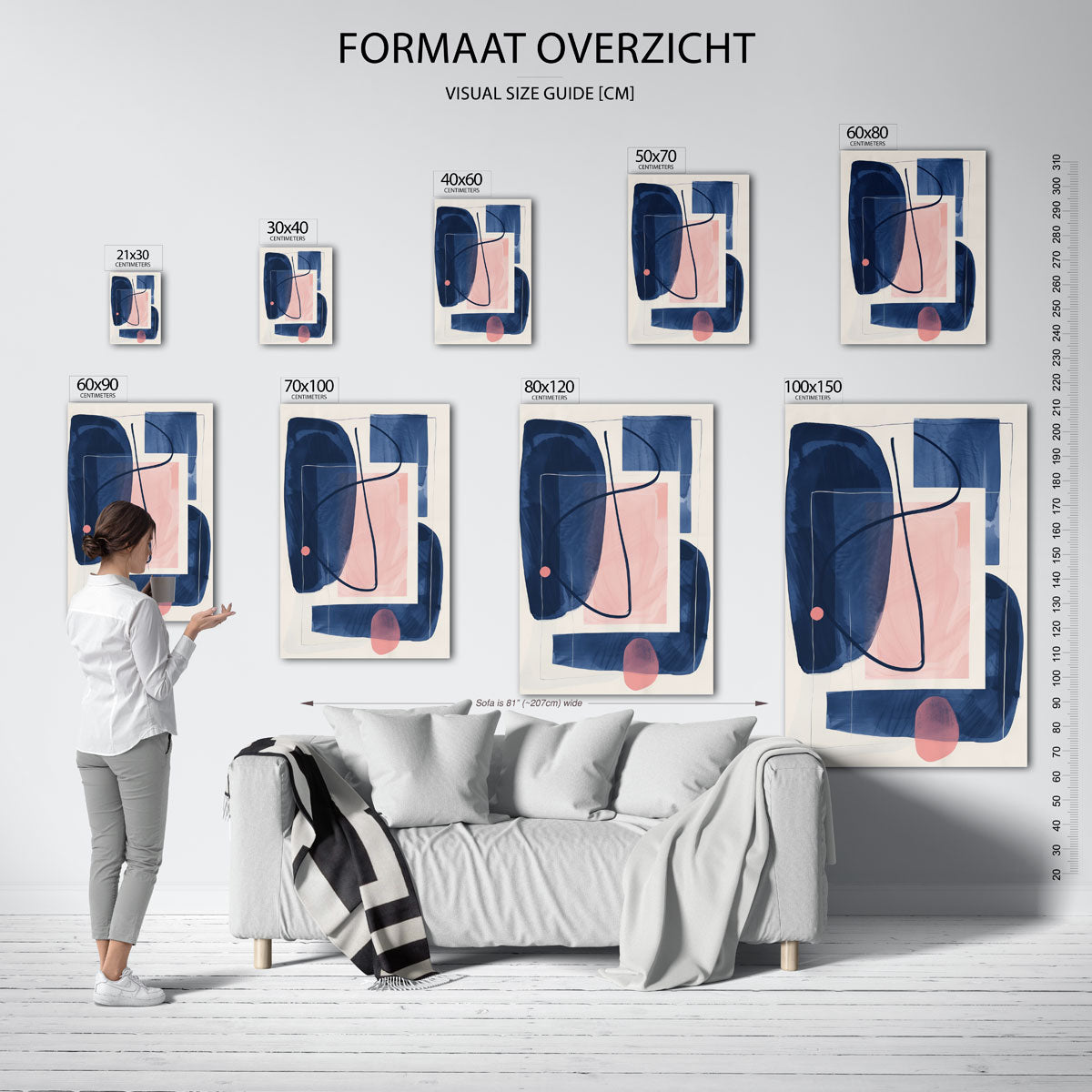 Abstracte vormen Poster