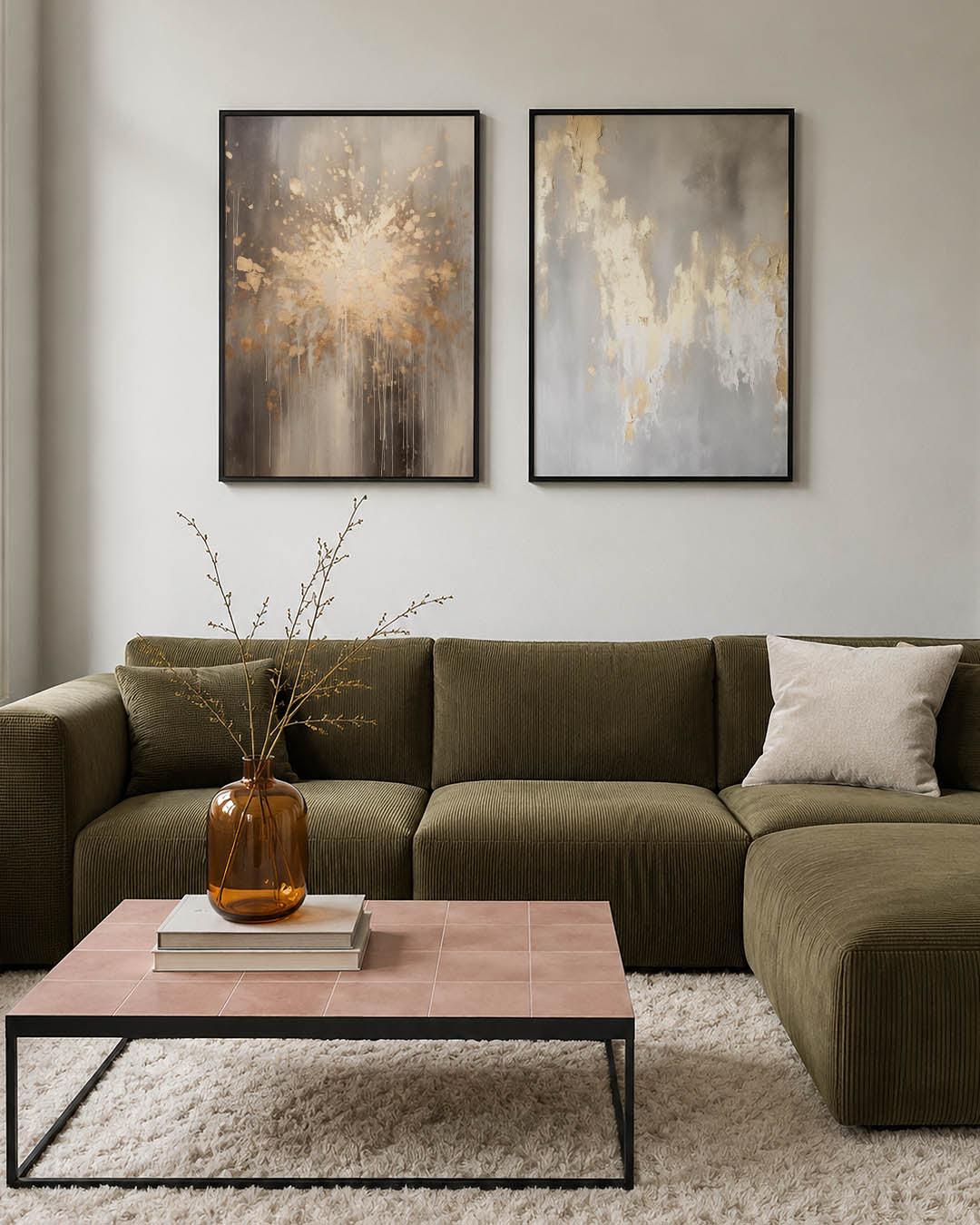 Gouden spatexplosie Posterset