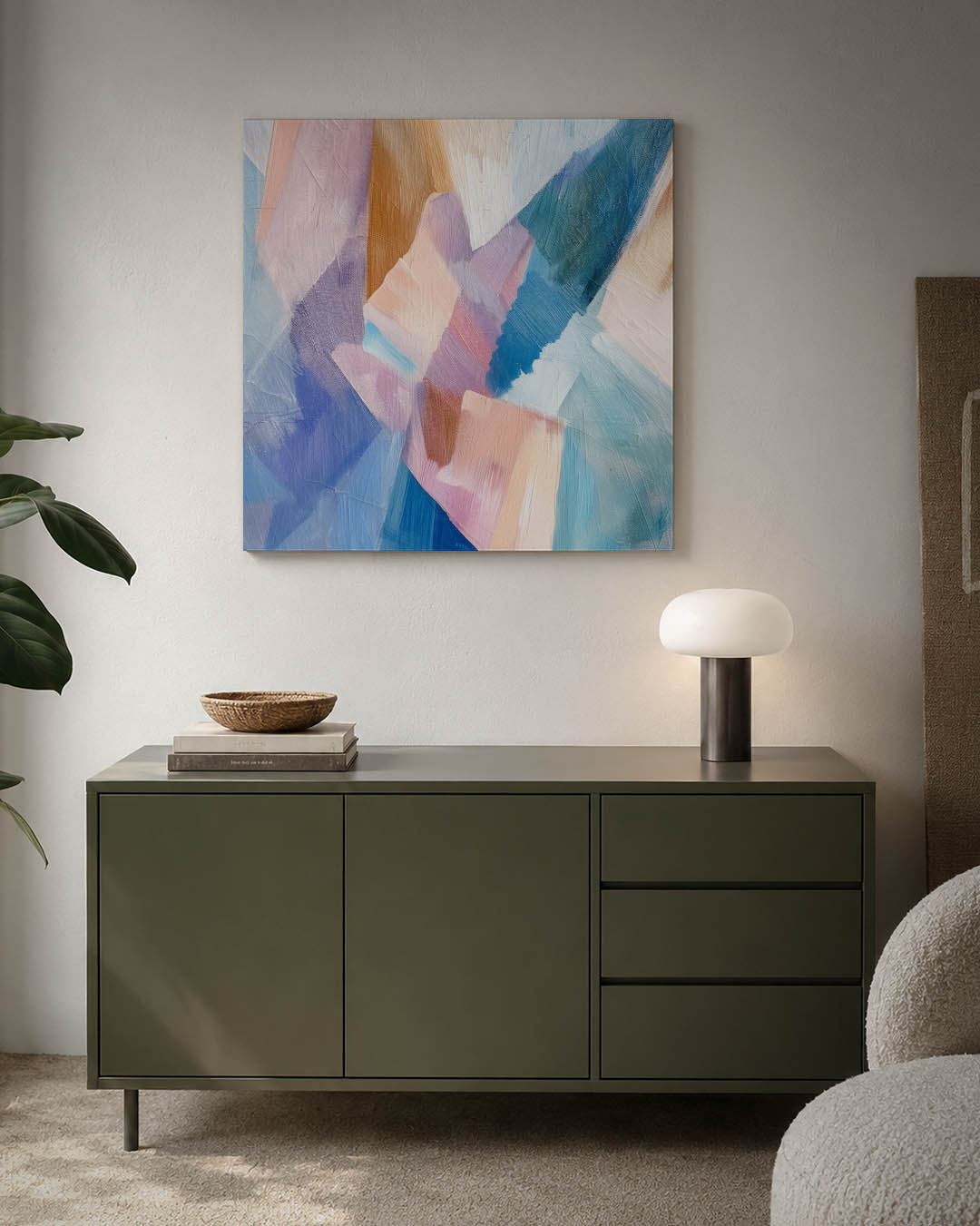 Kleurrijke vormen Kunstwerk