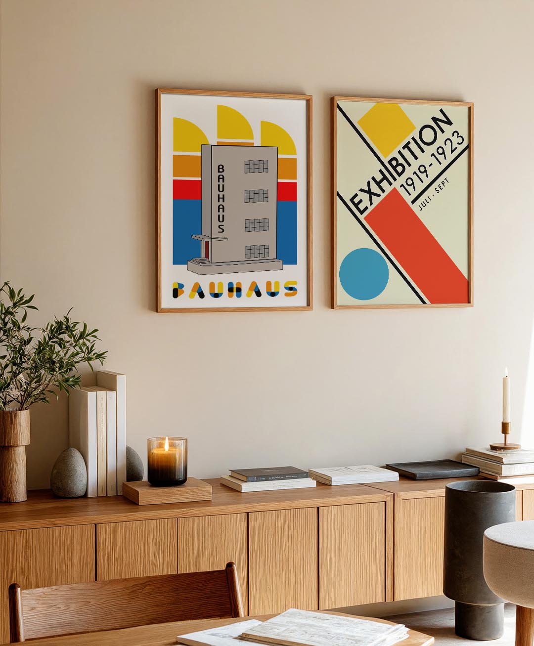 Kleurrijke architectuur Posterset
