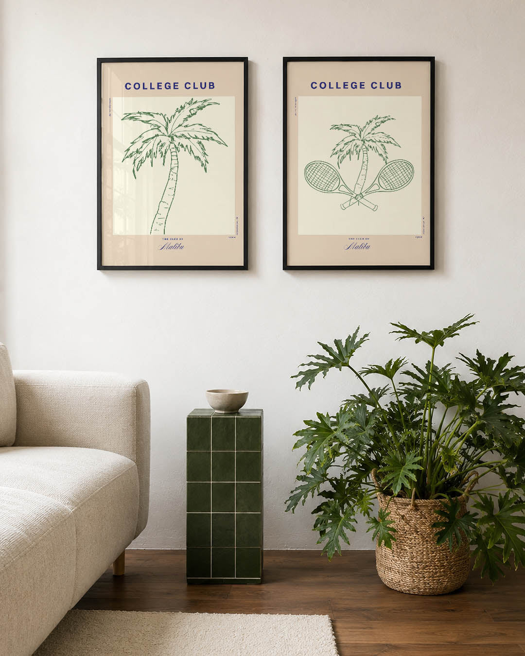 Palm en pastel Posterset