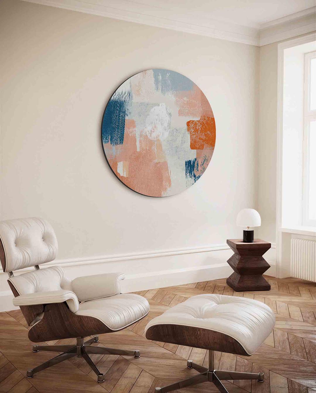 Abstracte vormen Muurcirkel