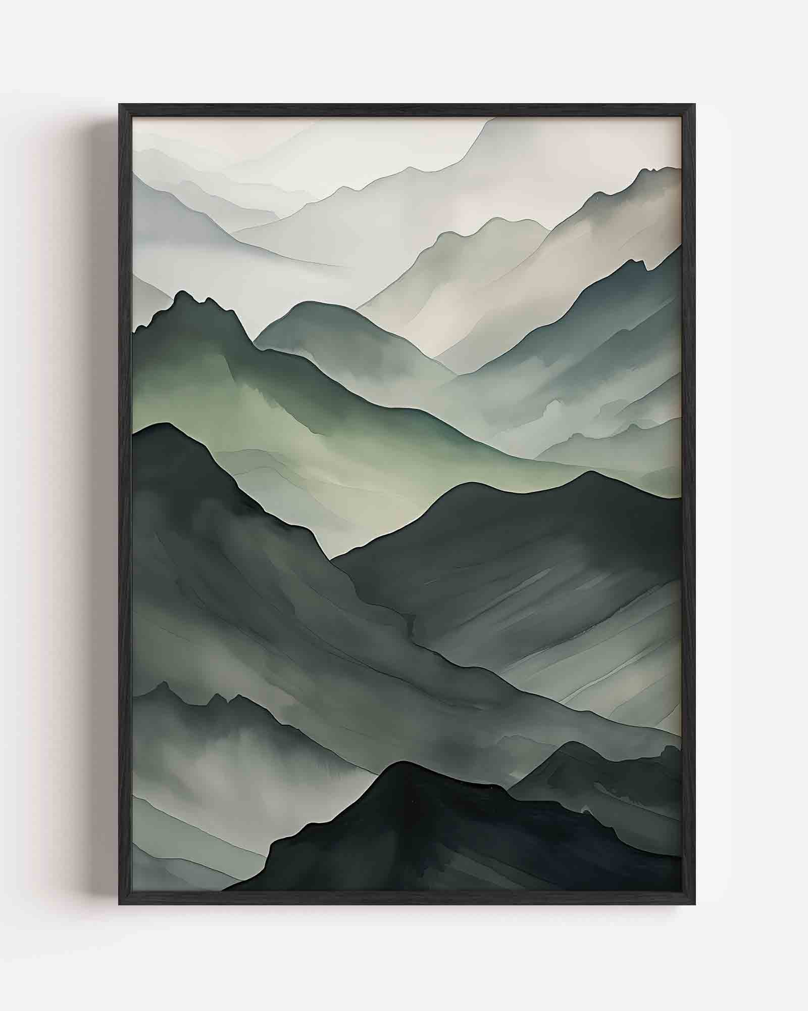Berglandschap Poster