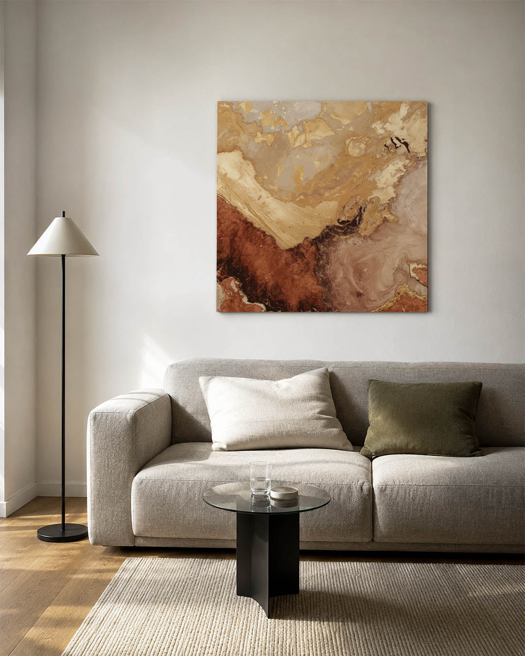 Aardse texturen Kunstwerk