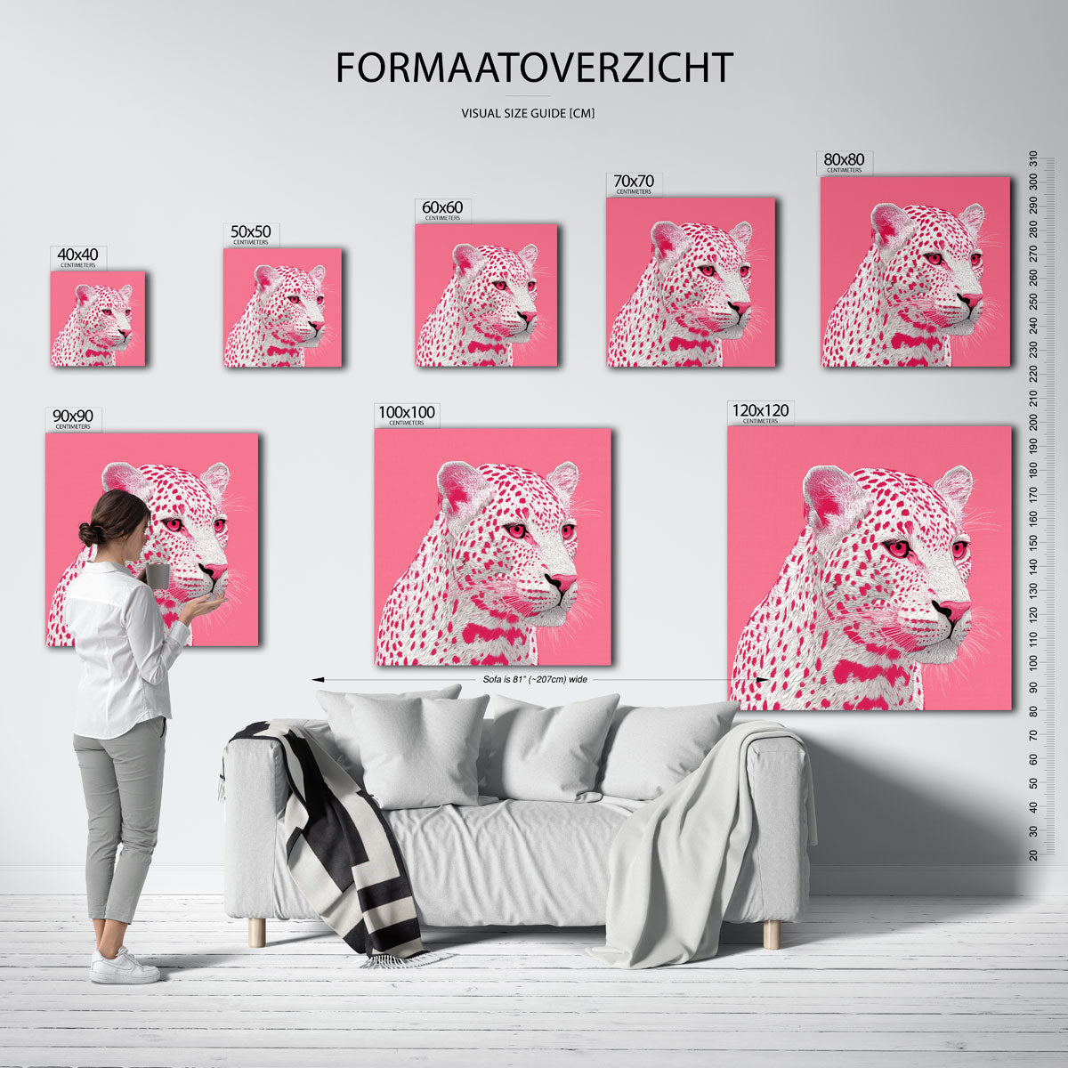 Roze luipaard Poster