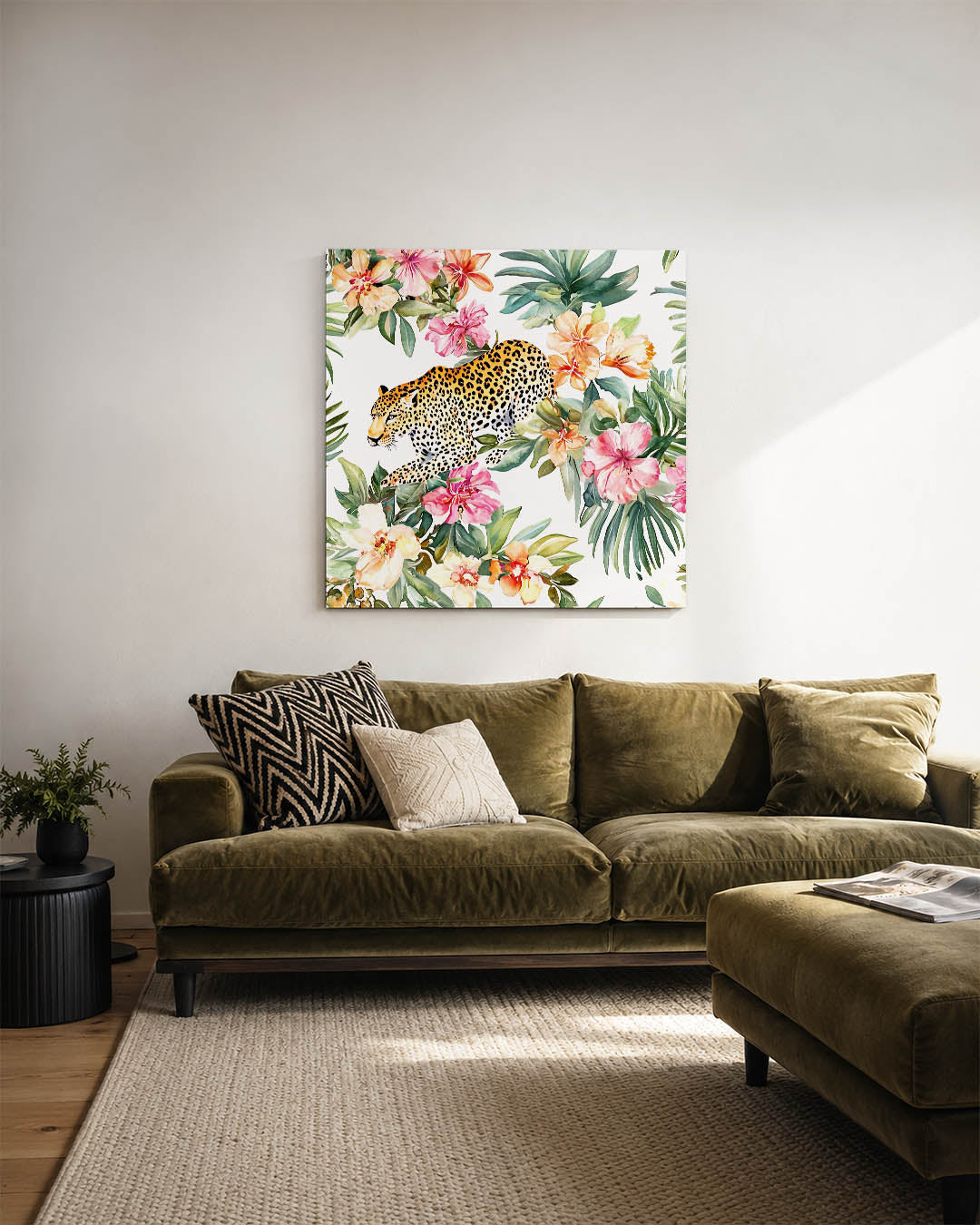 Tropische dierenprint Kunstwerk