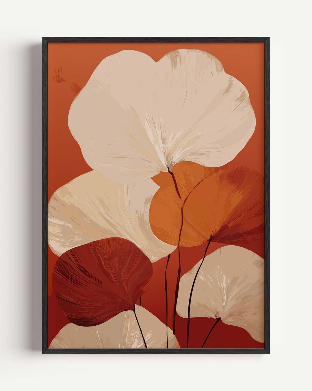 Bloemenpracht in Warme Kleuren Poster-WallArtistic
